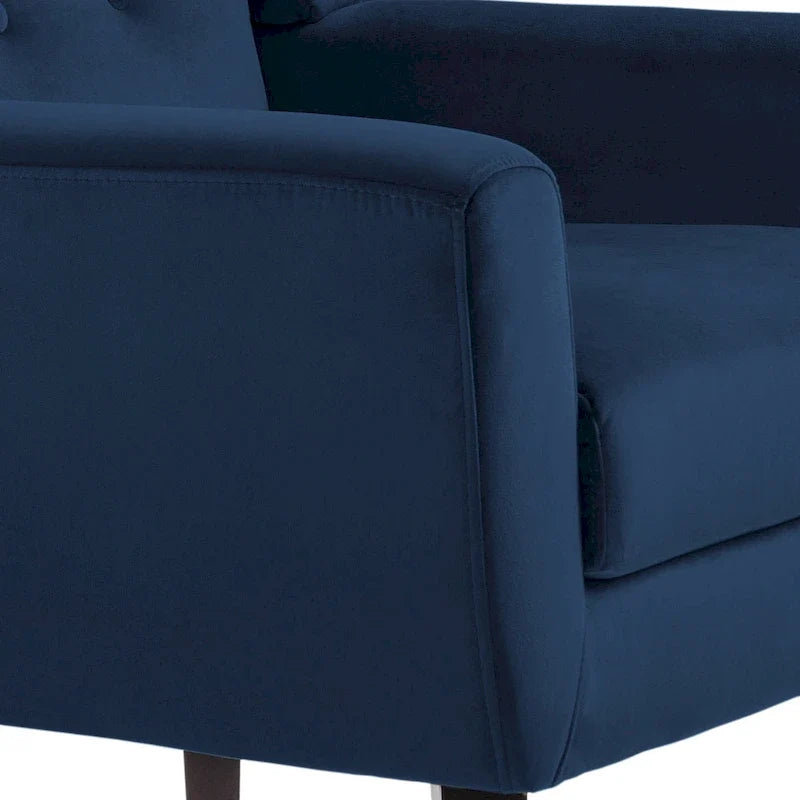 Lot de 2 fauteuils d'appoint en velours pour salon