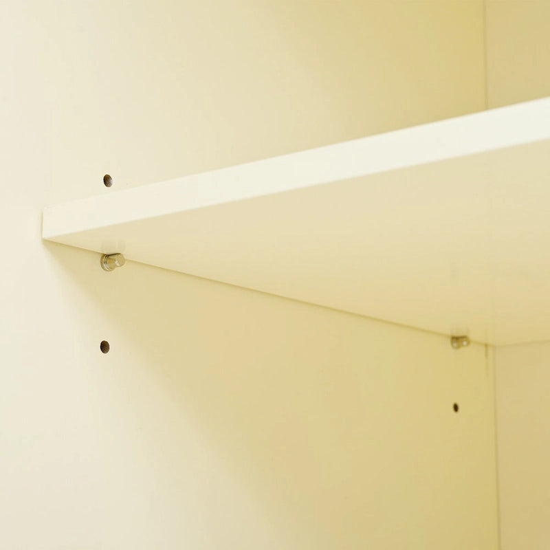 Armoire de cuisine autoportante de 77 po avec tablettes réglables, rangements de porte et 3 tiroirs