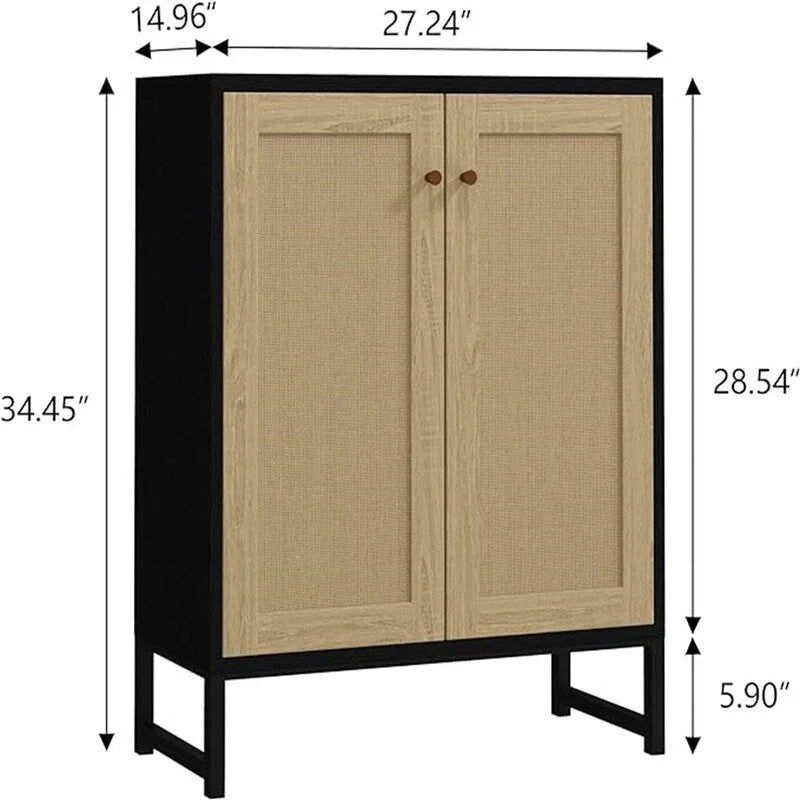 Buffet en rotin avec rangement