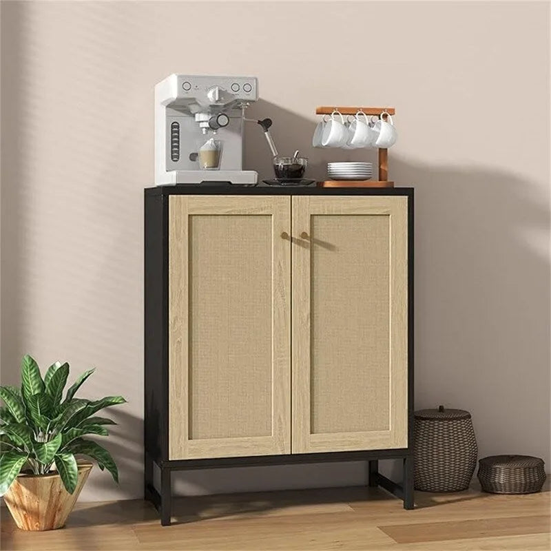 Buffet en rotin avec rangement