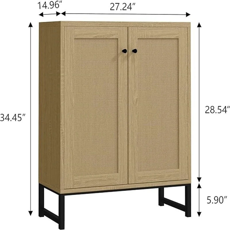 Buffet en rotin avec rangement