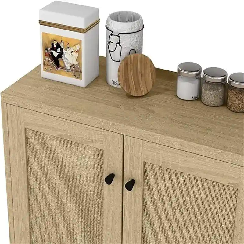 Buffet en rotin avec rangement