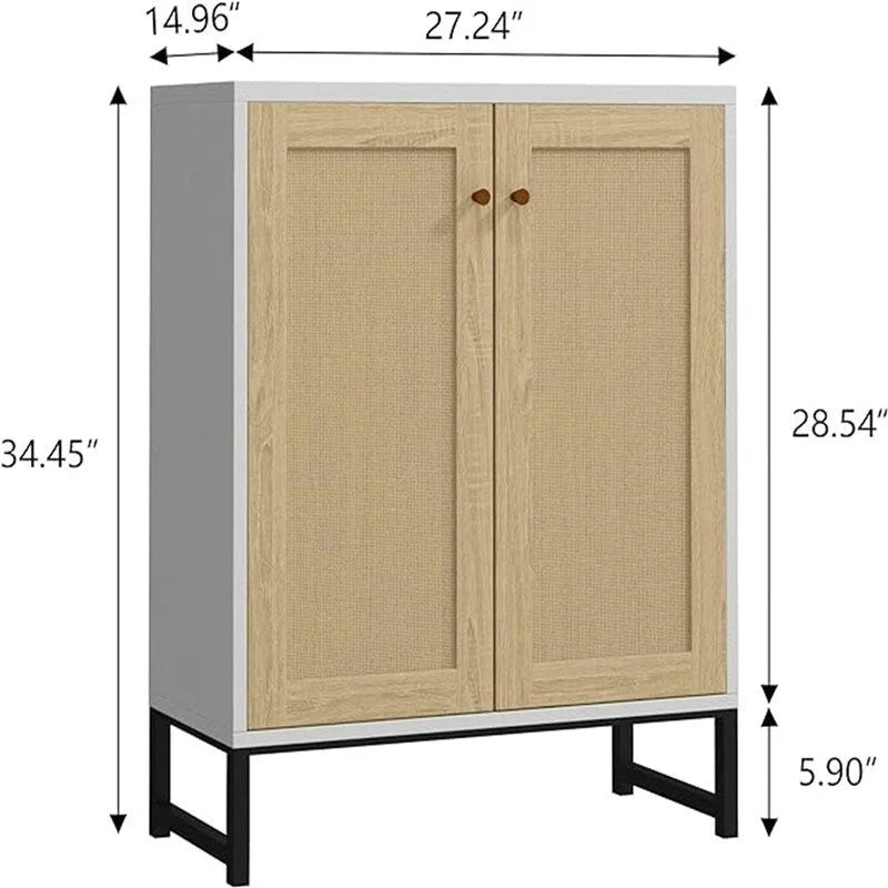 Buffet en rotin avec rangement