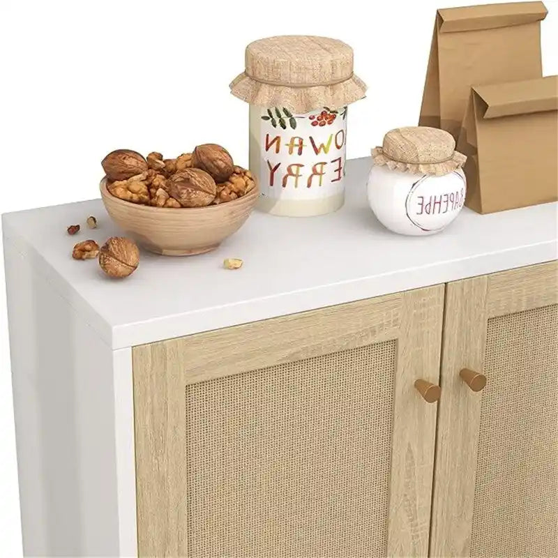 Buffet en rotin avec rangement