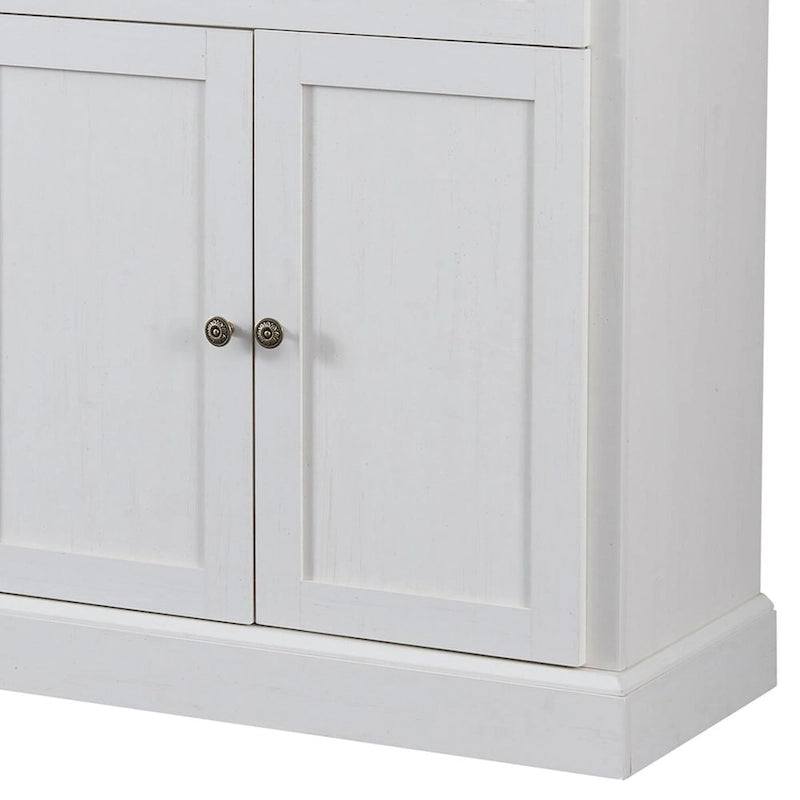 Buffet Minimaliste en Bois avec 2 Tiroirs et 2 Portes