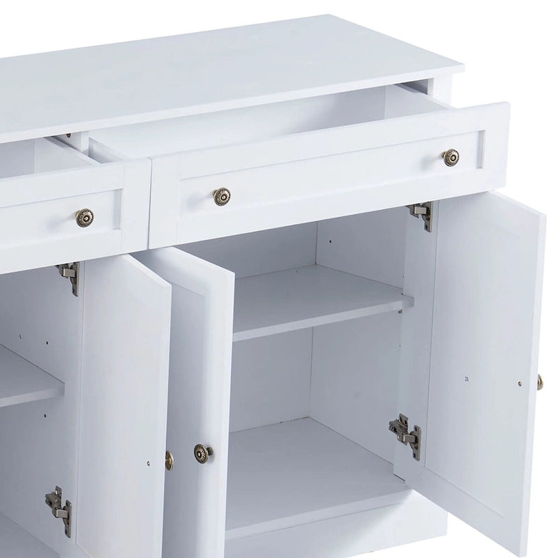 Buffet Minimaliste en Bois avec 2 Tiroirs et 2 Portes