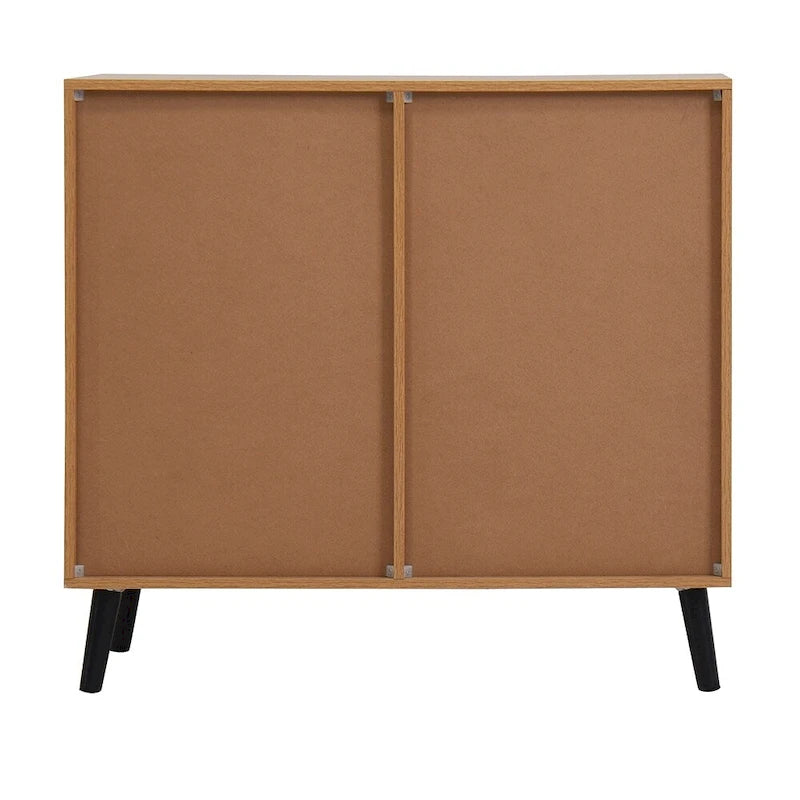 Buffet scandinave avec 3 tiroirs et porte à étagère réglable