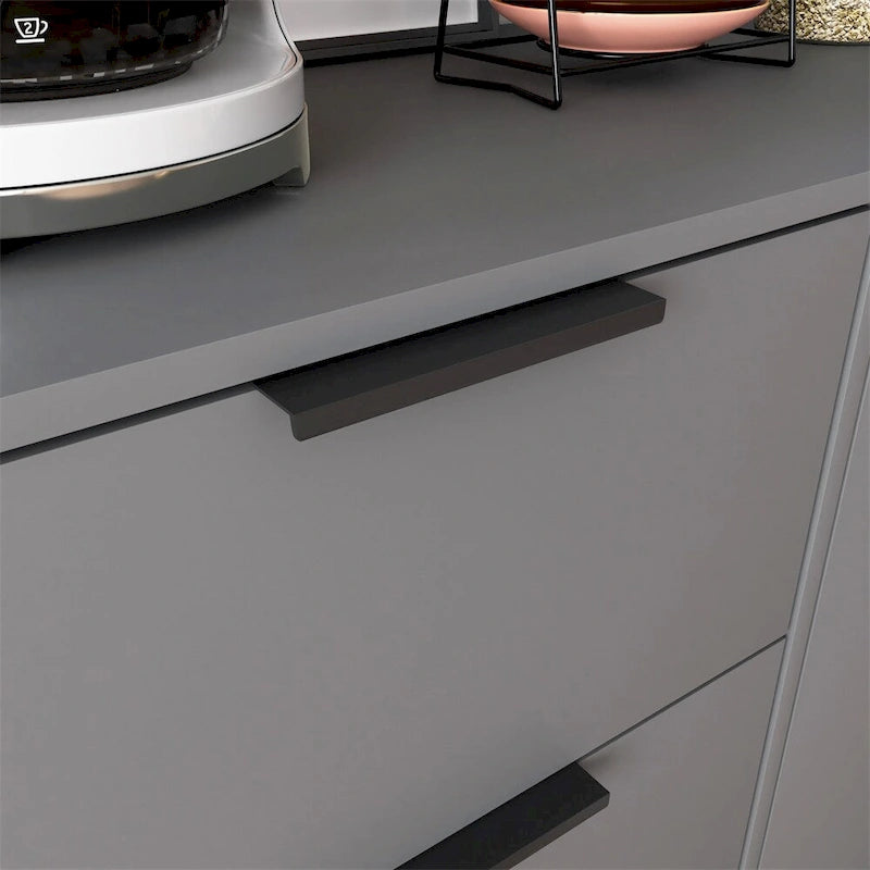 Buffet scandinave avec 3 tiroirs et porte à étagère réglable