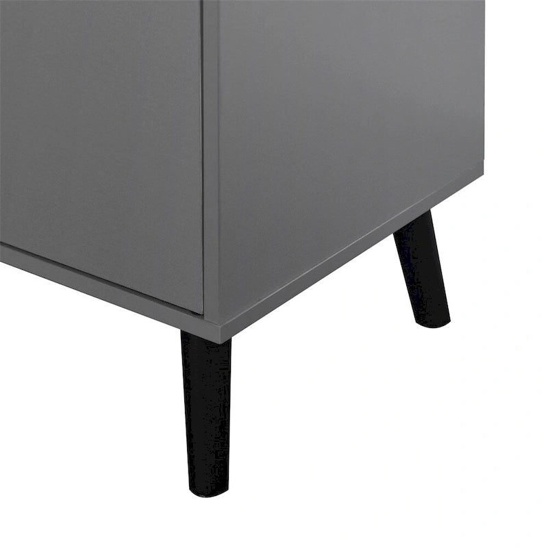 Buffet scandinave avec 3 tiroirs et porte à étagère réglable