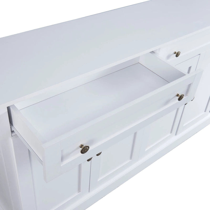 Buffet en MDF avec étagères réglables et rangement multi-tiroirs