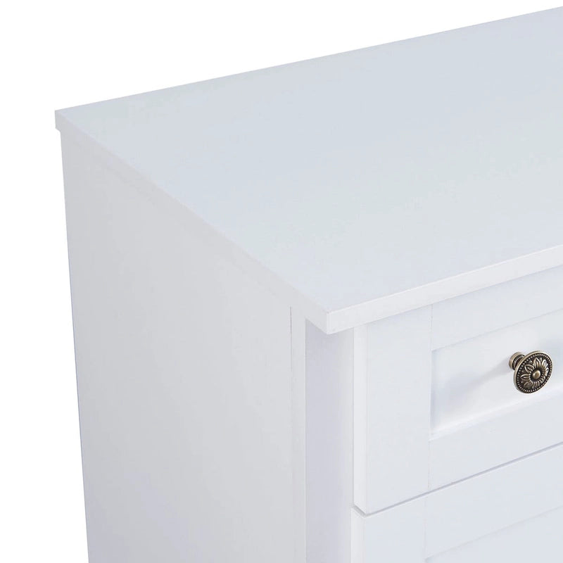 Buffet en MDF avec étagères réglables et rangement multi-tiroirs