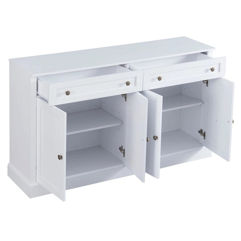 Buffet en MDF avec étagères réglables et rangement multi-tiroirs